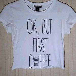 White Crop Top T-shirt